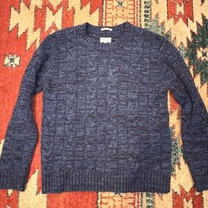 Oversized cable wool sweater